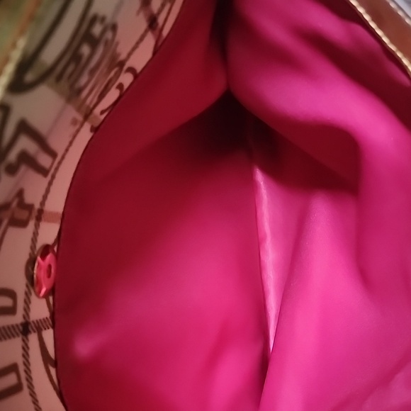 Coach Heritage Tattersall Graffiti 2 Fer Golden Tote Bag & Matching Wristlet - Picture 6 of 16